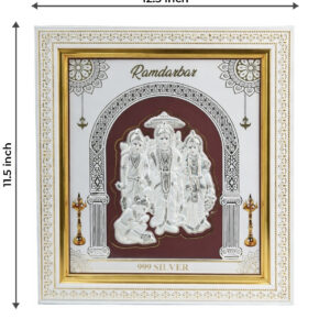 Ramdarbar Silver Framed Wall Art - Religious Home Decor